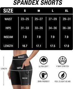 กางเกงขาสั้นโยคะเอวสูงทรงวี กระชับสัดส่วน ไร้รอยต่อ เป็นมิตรกับสิ่งแวดล้อม สำหรับออกกำลังกาย ผู้หญิง เอวยางยืด แบบขายส่งและรับผลิตตามสั่ง - Product Image 5