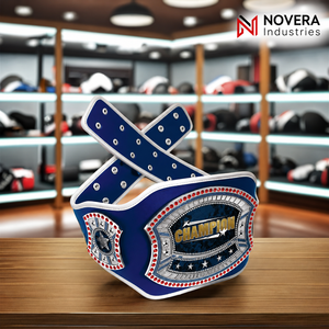 Ceinture de champion personnalisée en alliage de zinc véritable - Récompense de haute qualité pour les compétitions de MMA et de boxe - Product Image 2