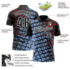Polo de golf personnalisé par sublimation 100 % polyester, maillot d'équipe sportive, uniforme de club sur mesure, vente en gros OEM, vêtements de sport avec logo imprimé - Product Image 3