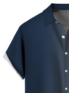 เสื้อชายหาดผู้ชาย เสื้อเชิ้ตผ้าอื่นๆ แบบใหม่ สไตล์ลำลอง สำหรับฤดูร้อน ผ้าถัก แห้งเร็ว สำหรับผู้ใหญ่ ลายพิมพ์ แขนสั้น - Product Image 4