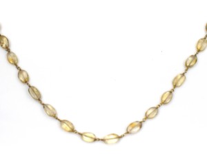 Collier de luxe pour femme plaqué or 18 carats avec perles et citrine goutte d'eau, idéal pour le quotidien, les fêtes ou comme cadeau - Product Image 5