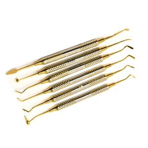 Meilleures ventes 2025 Pk Thomas Ensemble de 5 instruments manuels en acier inoxydable pour la modelage de la cire, outils de sculpture dentaire pour laboratoire dentaire - Product Image 4