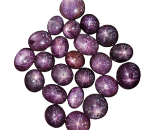 Lote de cabujones de rubí Natural Rays en forma ovalada y redonda, gemas de diferentes tamaños para la fabricación de joyas. - Product Image 1