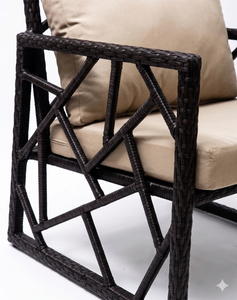 Modern Outdoor Synthetic PE Rattan <b>Armchair</b> Cushion Patio Garden Wicker Chair Wholesale - Product Image 4