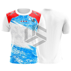 เสื้อฟุตบอลขายดีที่สุดสำหรับผู้ใหญ่ ชุดฝึกซ้อม พิมพ์ลาย โพลีเอสเตอร์ 100% คุณภาพสูง โลโก้สั่งทำได้ สีสันสดใส ระบายอากาศได้ดี แห้งเร็ว - Product Image 5