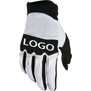 Gants de course coupe-vent en cuir à imprimé squelette, pour activités de plein air, motocross, unisexe, avec sangle de poignet réglable, antidérapants - Product Image 6