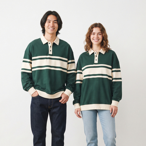 Unisex <b>Long</b> <b>Sleeve</b> <b>Polo</b> <b>Shirt</b> Custom 100% polyester Embroidered Logo Cotton Baggy <b>Polo</b> <b>Shirt</b> Wholesale Manufacturer Supplier - Product Image 1