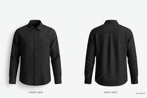 Chemise habillée boutonnée à manches longues de qualité supérieure, coupe classique, en coton doux, infroissable, respirante, écologique, décontractée - Product Image 2