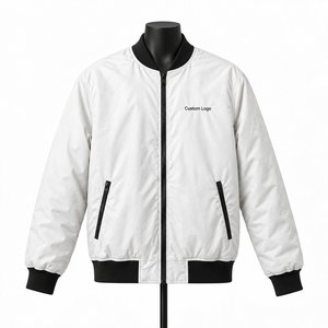 Veste bomber légère à fermeture éclair personnalisée OEM en gros avec logo personnalisé - Coupe-vent respirant écologique unisexe - Product Image 1