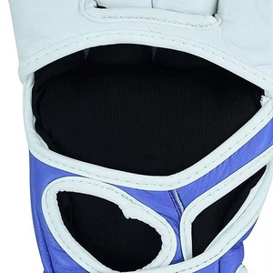 Nuevos Guantes de Boxeo para Adultos y Niños, Medios Dedos, Protectores de Muñeca, Transpirables, con Cierre de Cordones, de Cuero, para Taekwondo, Muay Thai, Saco de Arena - Product Image 3