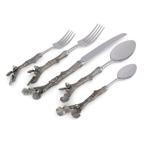 Antique Style Plated Cutlery <b>Set</b> Ornate Handle <b>Flatware</b> <b>Set</b> Premium Spoon Fork Knife <b>Set</b> - Product Image 2