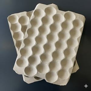 Barquette d'emballage en pulpe moulée haute densité, écologique, 30 cellules, taille personnalisée, pour la protection des fruits, usage agricole, en pulpe de papier - Product Image 3