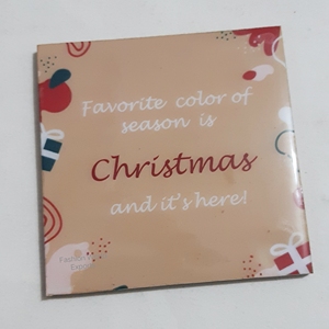 Custom Christmas Designs Luxury High Quality Wood Coasters Personalized Holiday Square Coaster <b>Set</b> Eco-Friendly Mats Pads - Product Image 1