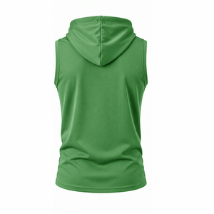 Blank Men Sleeveless <b>Hoodie</b> Cotton French Terry Fitness Training <b>Hoodie</b> Custom Apparel OEM ODM Factory Direct Sleeveless <b>Hoodie</b> - Product Image 2