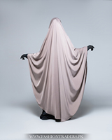Nuevo Khimar Malva de Cuello Holgado y Ancho, Pañuelo Extra Grande para la Cabeza, Hiyab Musulmán para Mujer, Venta al por Mayor, Modesto, Transpirable, de Poliéster, Manga Larga