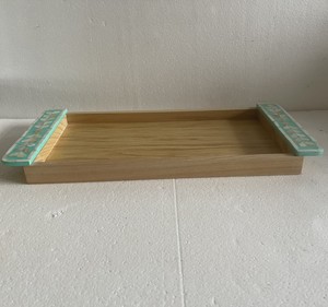 <b>Lacquerware</b> Serving Trays Wooden Ramadan Serving Tray Eid Mubarak Decorative Tray for Dates Desserts Tea and Coffee - Product Image 6
