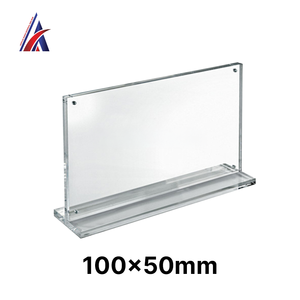 Good Manufacturer Clear <b>Acrylic</b> Magnetic T Stand 100x50x50mm <b>Block</b> Sign <b>Block</b> Price Tag Ticket Holder Display OEM Best Supplier - Product Image 6