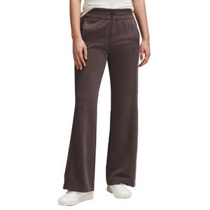 OEM Women Flare Pants Breathable Workout Fleece <b>Trousers</b> Solid Thick Warm Female Running Jogger Pants Reasonable Price 2026 - Product Image 1