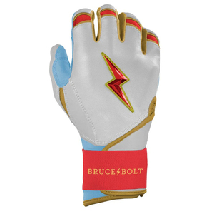 100% Premium Quality Goatskin Leather Custom Long Cuff Baseball Batting Gloves Hand Grips Breathable Guantes Beisbol Batting - Product Image 2