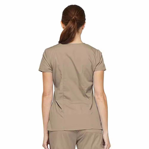 Ensembles d'uniformes médicaux en denim et coton mélangé unisexe pour médecins et infirmières, t-shirt à col en V et pantalon deux pièces - Product Image 3