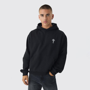 High Quality Custom Logo Embroidered Heavyweight 330g Polyester/Cotton Autumn Zipper-Up Breathable Eco-Friendly Oversized Unisex - Product Image 1