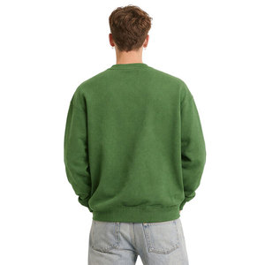 New Fashion men Green <b>Sweatshirt</b> Rhinestone Embellished “Angel” Print Long Sleeve Loose Casual Pullover Top Quality <b>Sweatshirt</b> - Product Image 4