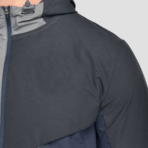 Conjunto de Chaqueta Cortavientos para Hombre con Bloques de Color, Ligera, Transpirable, Impermeable, con Capucha, Ropa Exterior Informal de Primavera - Product Image 5