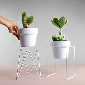 Planter Indoor-Outdoor <b>Plants</b> & Modern Metal Floor <b>Tall</b> <b>Plant</b> <b>Stand</b> HOME DECOR - Product Image 3