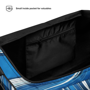 Bolsa Deportiva Azul a Rayas con Capacidad de 50-70L, Material 600D, Bolsa de Viaje y Gimnasio con Correa para el Hombro - Product Image 3