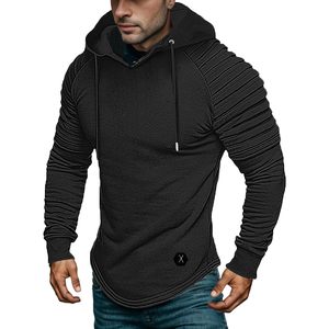 Sudadera de Hombre Transpirable de Mezcla de Algodón, Color Liso, para Gimnasio, Otoño y Primavera - Product Image 2