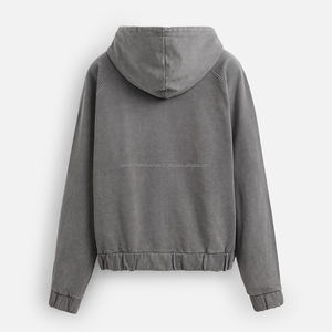 แจ็กเก็ตมีซิปมีฮู้ดสำหรับผู้ชายเสื้อกันลมสำหรับออกกำลังกายผ้าน้ำหนักเบาออกแบบโลโก้ได้ตามต้องการ - Product Image 6