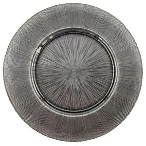 Assiette de présentation moderne en métal texturé pour la présentation et la décoration des tables de mariage et de banquets - Product Image 4