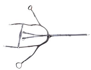 Plaque de poitrine anatomique de style équin avec fixation Martingale Produit cheval en cuir véritable - Product Image 3