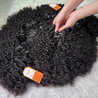 Натуральные необработанные волосы Remy с сохраненной кутикулой для дропшиппинга: шелковистые вьетнамские кудрявые волны, оригинальная кружевная застежка