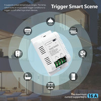 Interrupteur de température intelligent WiFi Tuya étanche avec suivi de la consommation d'énergie, contrôleur de température RF433 PST-TYTE-D1