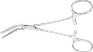 Pince bouledogue à poignée annulaire en acier inoxydable, faible MOQ, vente en gros 45 °   Instruments chirurgicaux angulaires certifiés CE Classe I, manuels - Product Image 4