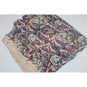 Latest Jaipuri Hand Block Printed Fabric Suppliers 100% Cotton Fabric Soft Natural Hand Printed Fabric by the Yard - Product Image 1