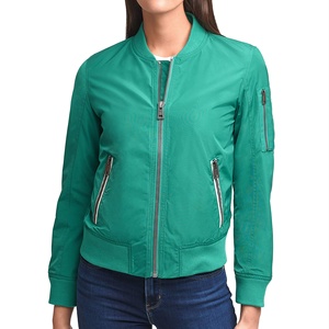 Ropa de Mujer Personalizada, Chaqueta de Mujer para Otoño e Invierno, Chaqueta Casual de Manga Larga a Prueba de Viento, Chaqueta Bomber - Product Image 1