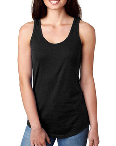 Custom Fashion Racer Back CVC Womens Gym tank <b>Tops</b> - Product Image 2