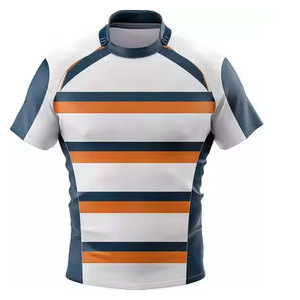 ชุดยูนิฟอร์มรักบี้คุณภาพสูง ระบายอากาศได้ดี สำหรับผู้ชายและผู้ใหญ่ทุกเพศ พร้อมเสื้อทีมแบบซับลิเมชั่นสั่งทำพิเศษ และกางเกงขาสั้นสไตล์ชุดกีฬา - Product Image 5