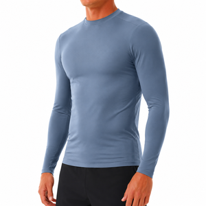 <b>Men</b> Full Sleeve Rash Guard High Quality Polyester Spandex <b>Compression</b> <b>Shirt</b> UV Protection Quick Dry Anti-Chafing Sports - Product Image 3