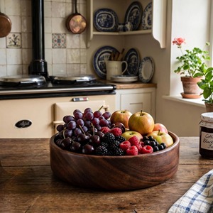 Tazón de Servir de Madera de Mango Sólida de Primera Calidad, Hecho a Mano para Hogares, Restaurantes y Hoteles, Tazón de Madera de Acacia - Product Image 4