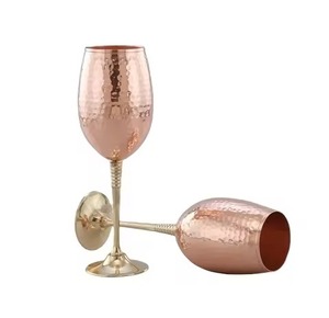 Copa de Vino de Metal Premium, Copa para Servir Vino para el Hogar, Bar, Mesa de Comedor, Fiestas y Restaurantes, Vajilla Duradera para Uso Diario - Product Image 3