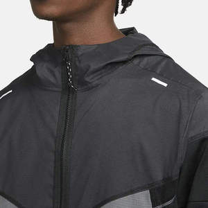 Custom Men Sports Windbreaker Waterproof Lightweight <b>Running</b> <b>Jacket</b> <b>Reflective</b> Hooded Outdoor Gym Athletic Training Coat - Product Image 6