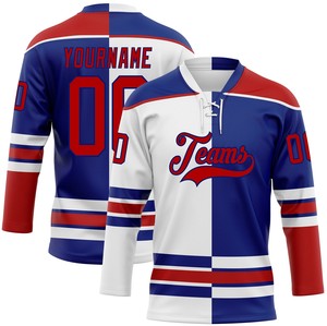 Jersey de Hockey sobre Hielo de Primera Calidad, 100% Poliéster, Antibacterial, de Secado Rápido, Personalizado con Nombre de Equipo, Unisex, para Adultos, para Práctica y Partidos - Product Image 1