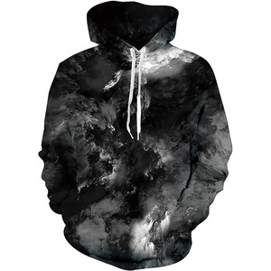 Sweat-shirt à capuche surdimensionné vintage personnalisé de haute qualité en tissu éponge épais avec broderie pour homme - Product Image 1