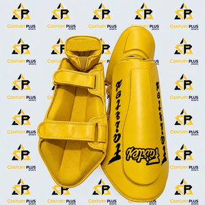 Protectores de Espinilleras Fairtex al Por Mayor con Logotipo Personalizado, Protección Profesional, Cuero Genuino de Vaca, Protector de Piernas, Equipo de Entrenamiento - Product Image 6