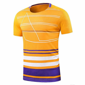 Customizable Men's <b>Table</b> <b>Tennis</b> Badminton <b>Tennis</b> Wear Set Striped Quick Dry Polyester Uniform with Team Name Personalized - Product Image 6