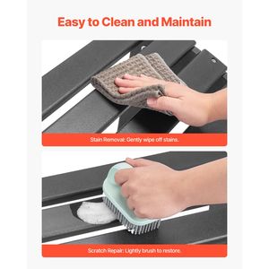 Poggiapiedi Adirondack 18.7L X 19.7W X 13H Pollici in Plastica HDPE Pieghevole Resistente alle Intemperie per Arredo Patio - Product Image 4