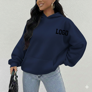 Sudadera con capucha extragrande personalizada para mujer, suéter de alta calidad con servicio OEM, sudadera moderna para el invierno para mujer - Product Image 1